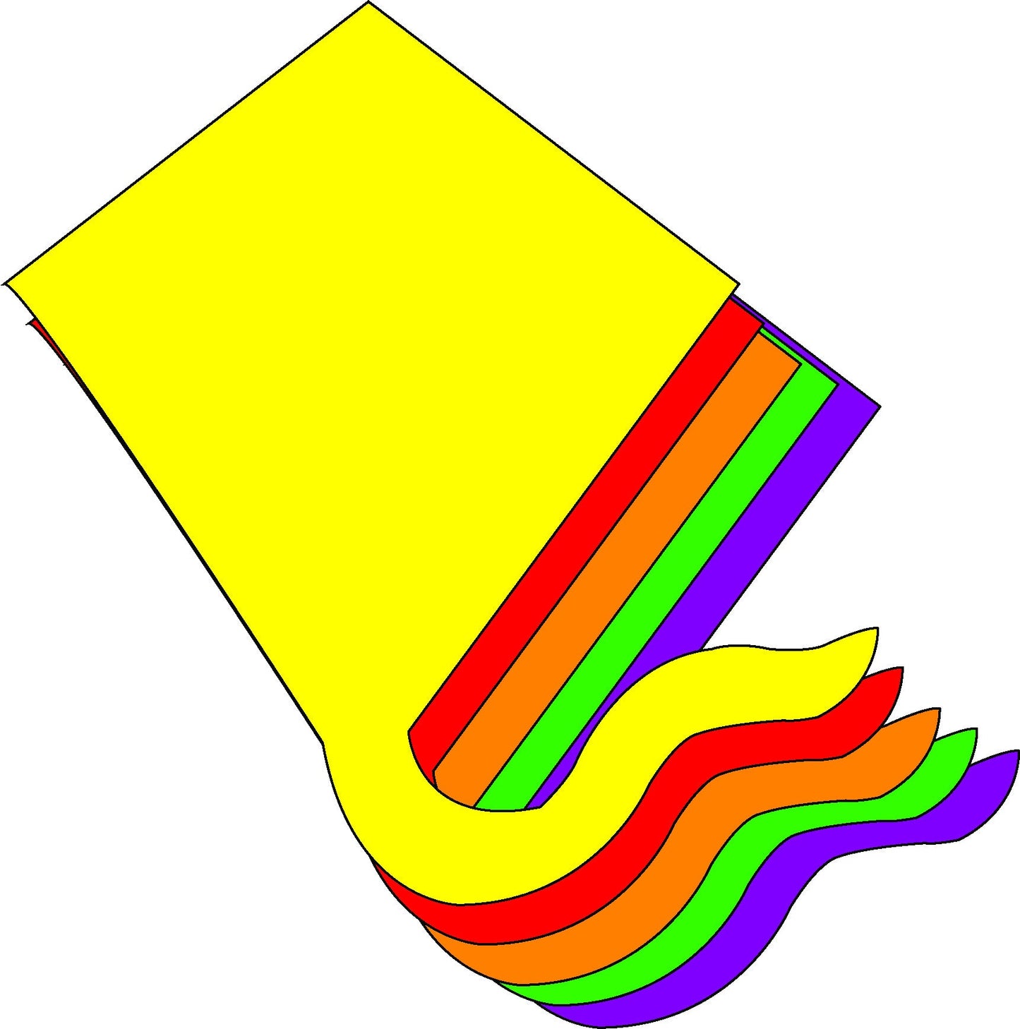 SHAPES ETC. Kite Assorted Color Creative Cut-Outs- 5.5"