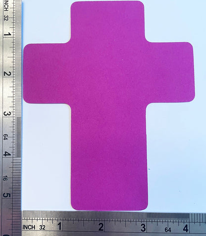 SHAPES ETC. Cross Assorted Color Creative Cut-Outs- 5.5"