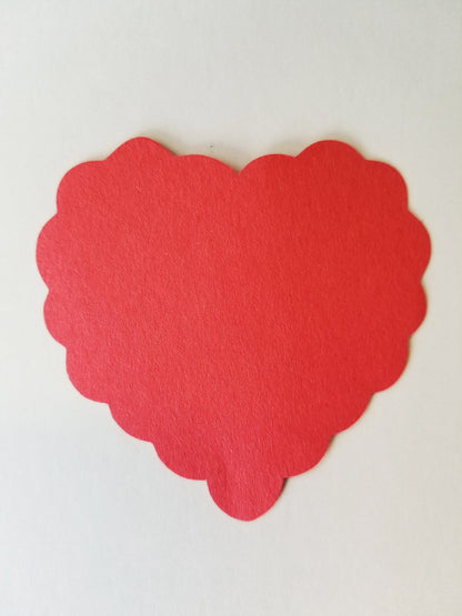 SHAPES ETC. Scalloped Heart Cut-Outs Assorted Color - 3"
