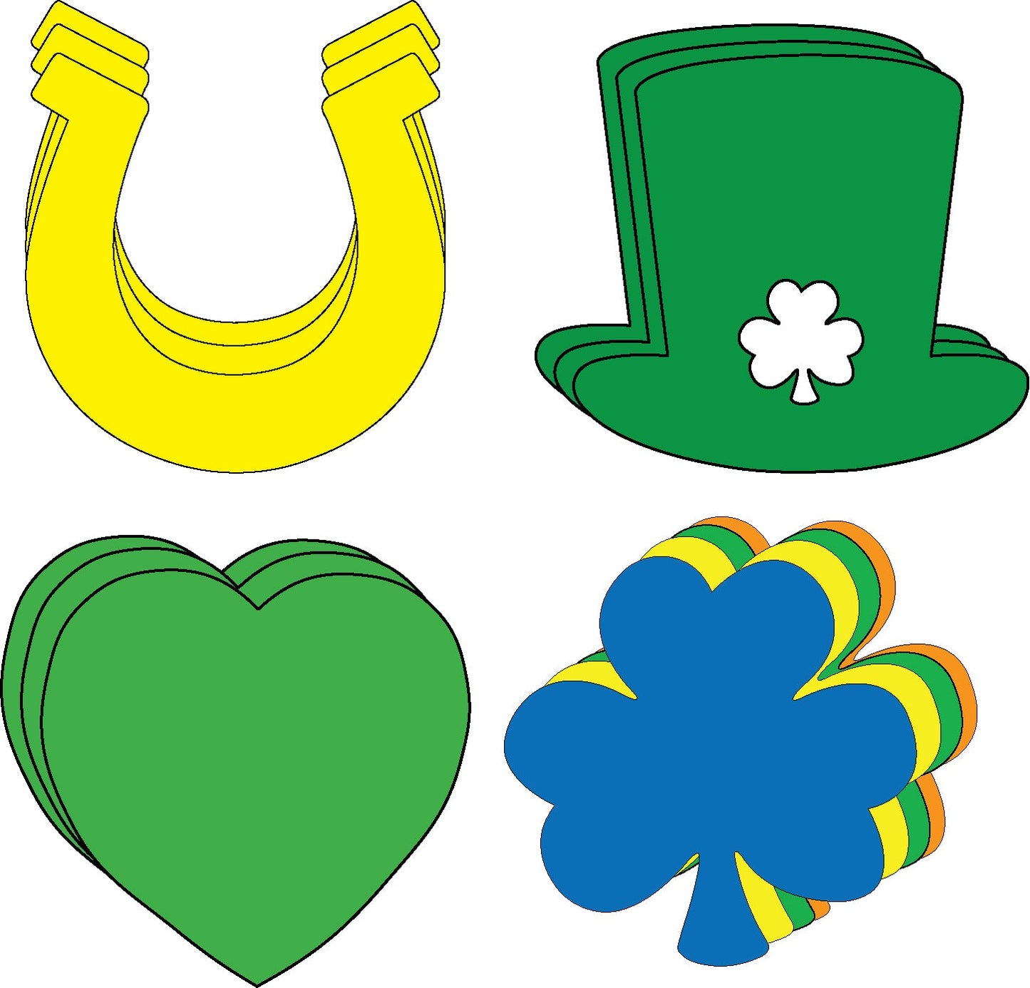 SHAPES ETC. Small Cut-Out Set - Irish Charm