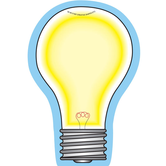 SHAPES ETC. Large Notepad - Light Bulb