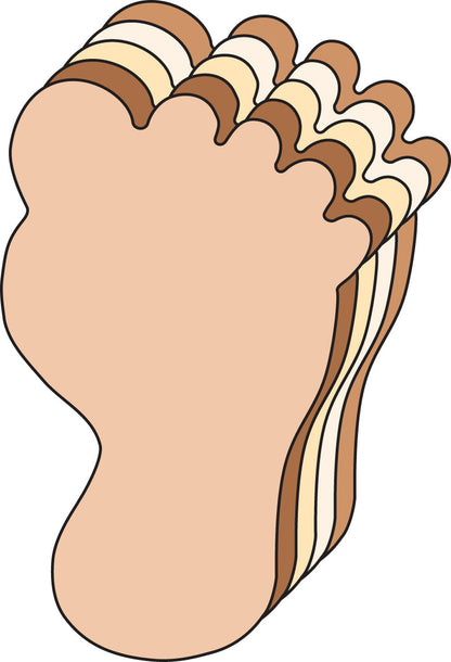 SHAPES ETC.  Multicultural Cut-Out - Foot