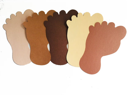 SHAPES ETC.  Multicultural Cut-Out - Foot