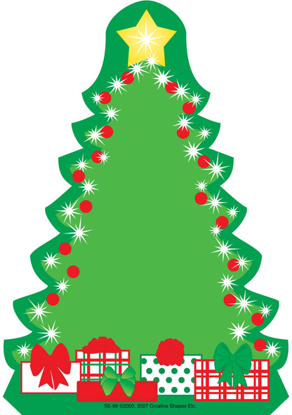SHAPES ETC.  Large Notepad - Decorated Tree