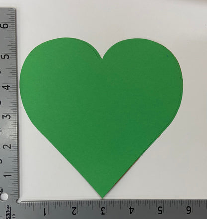 SHAPES ETC.  Large Single Color Cut-Out - St. Patrick's Day Heart