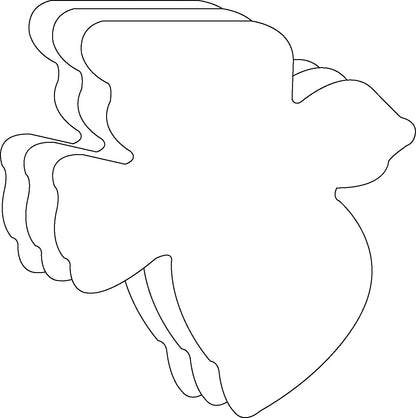 SHAPES ETC. Peace Dove Single Color Creative Cut-Outs - 3"