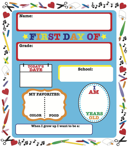 SHAPES ETC. First Day of School Announcement
