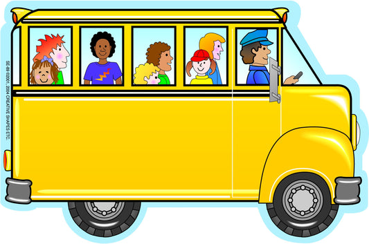 SHAPES ETC.  Large Notepad - Bus with Kids