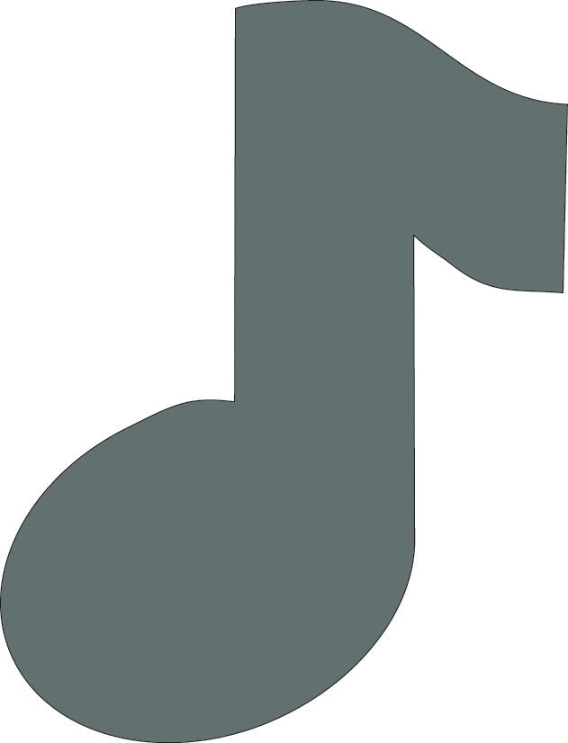 SHAPES ETC.  Sticky Shape Notepad - Music Note