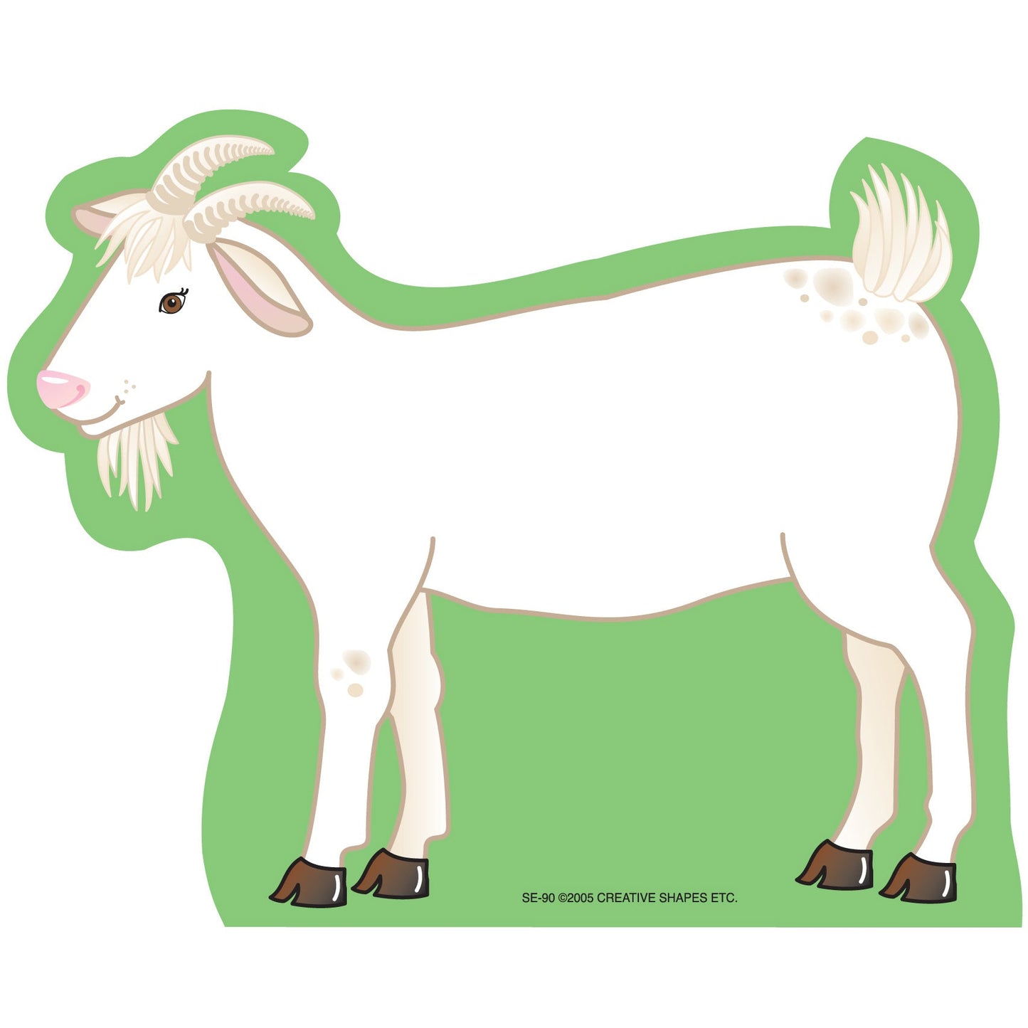 SHAPES ETC.  Large Notepad - Goat