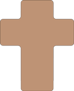 SHAPES ETC. Sticky Shape Notepad - Brown Cross