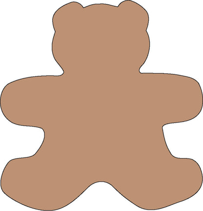 SHAPES ETC. Sticky Shape Notepad - Teddy Bear