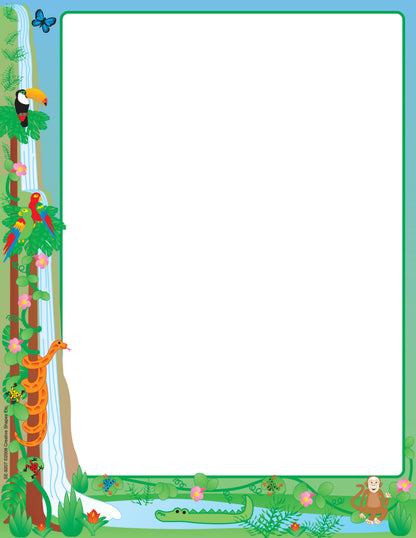 SHAPES ETC.   Designer Paper - Rainforest (50 Sheet Package)