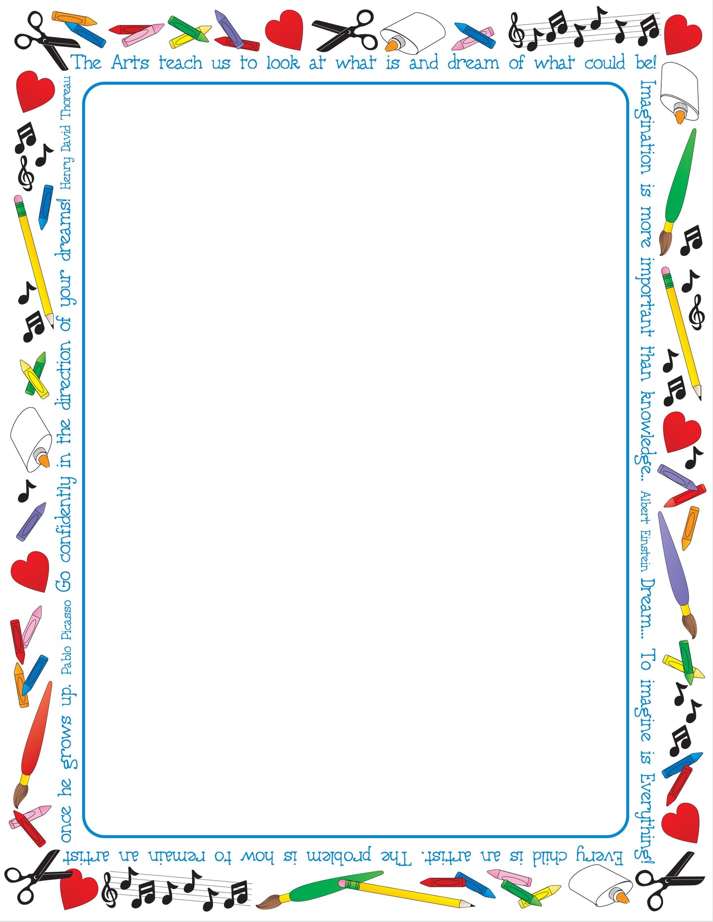 SHAPES ETC.   Designer Paper - Imagine (50 Sheet Package)