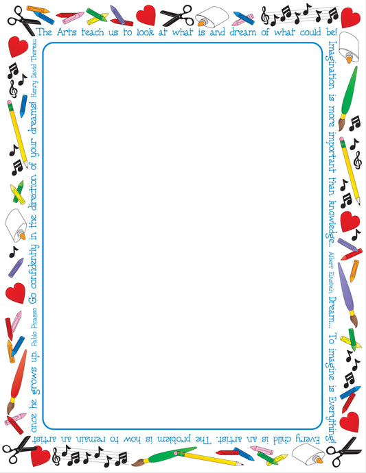 SHAPES ETC.   Designer Paper - Imagine (50 Sheet Package)