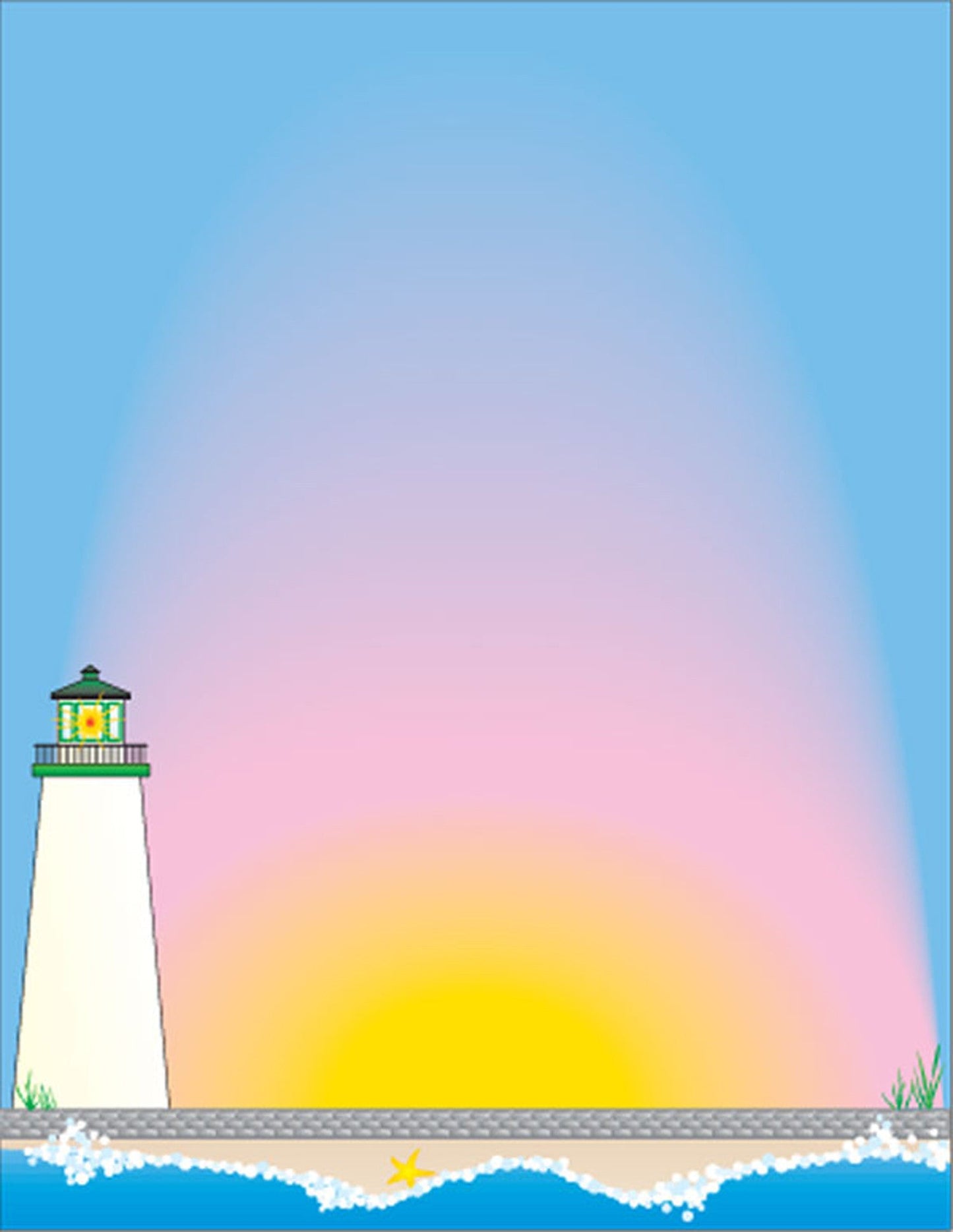 SHAPES ETC.   Designer Paper - Lighthouse (50 Sheet Package)