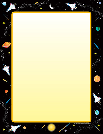 SHAPES ETC.   Designer Paper - Space (50 Sheet Package)