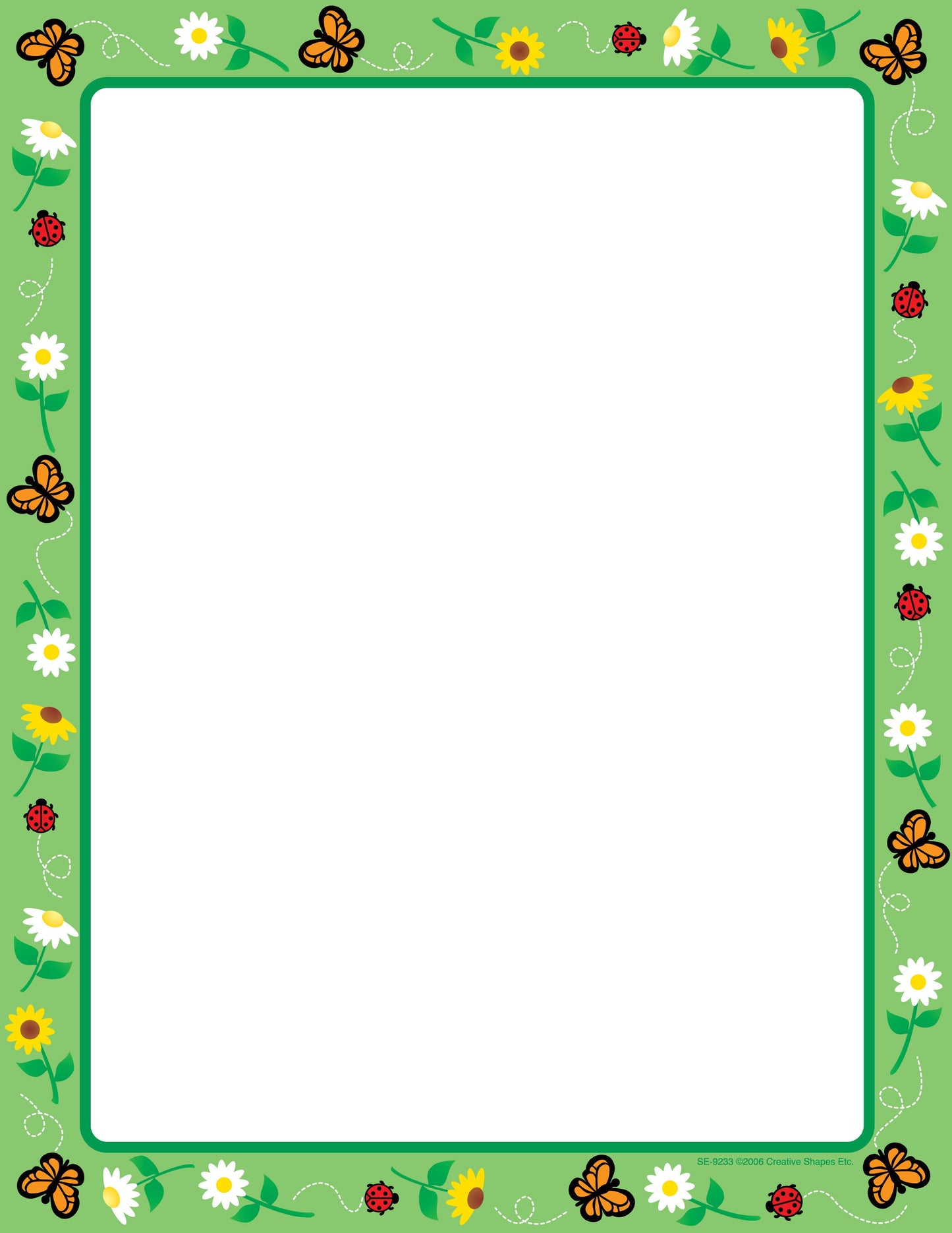 SHAPES ETC.  Designer Paper - Spring (50 Sheet Package)