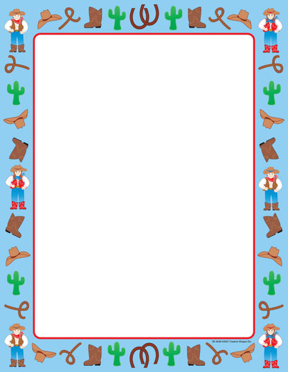 SHAPES ETC. Designer Paper - Western (50 Sheet Package)