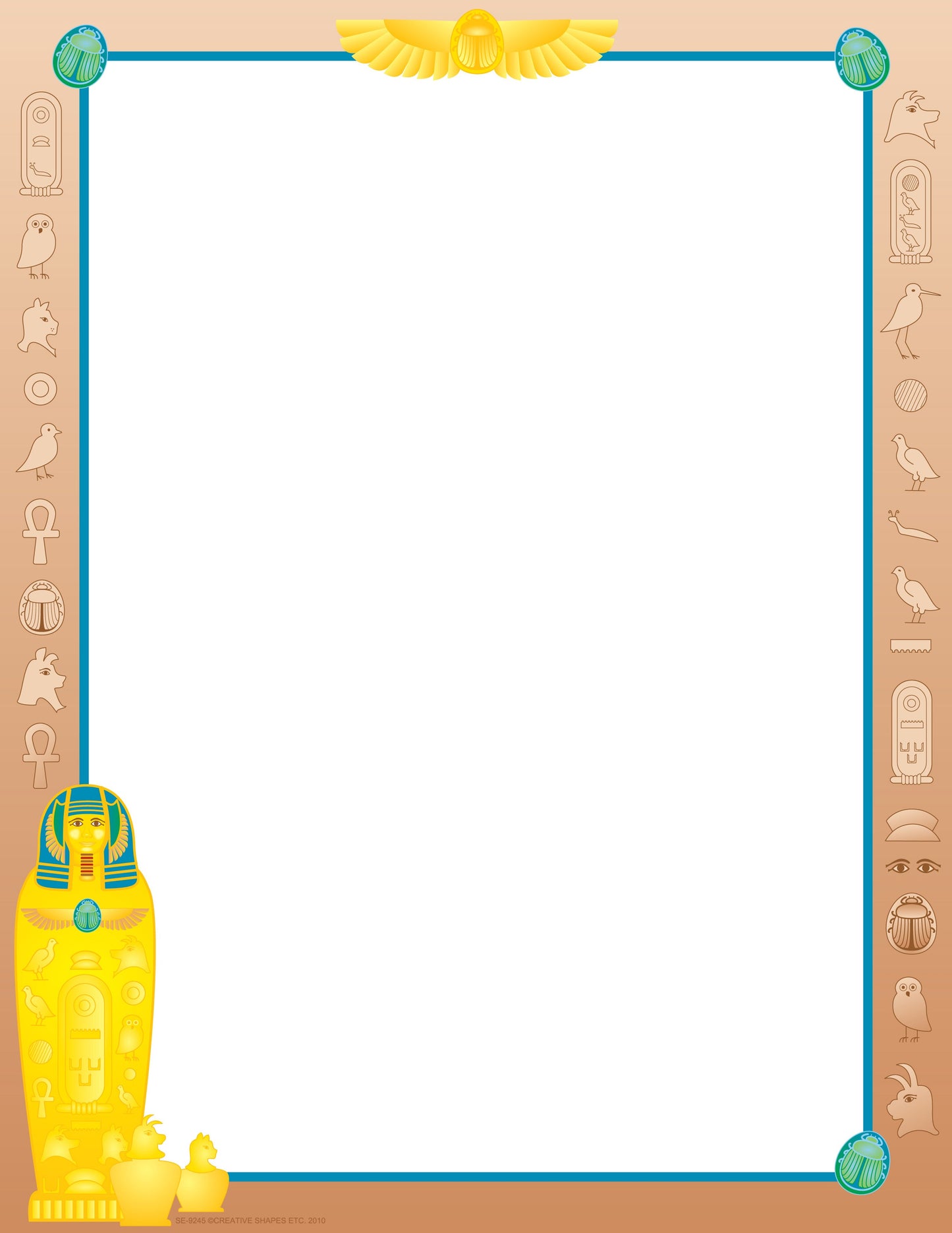 SHAPES ETC. Designer Paper - Egyptian (30 Sheet Package)