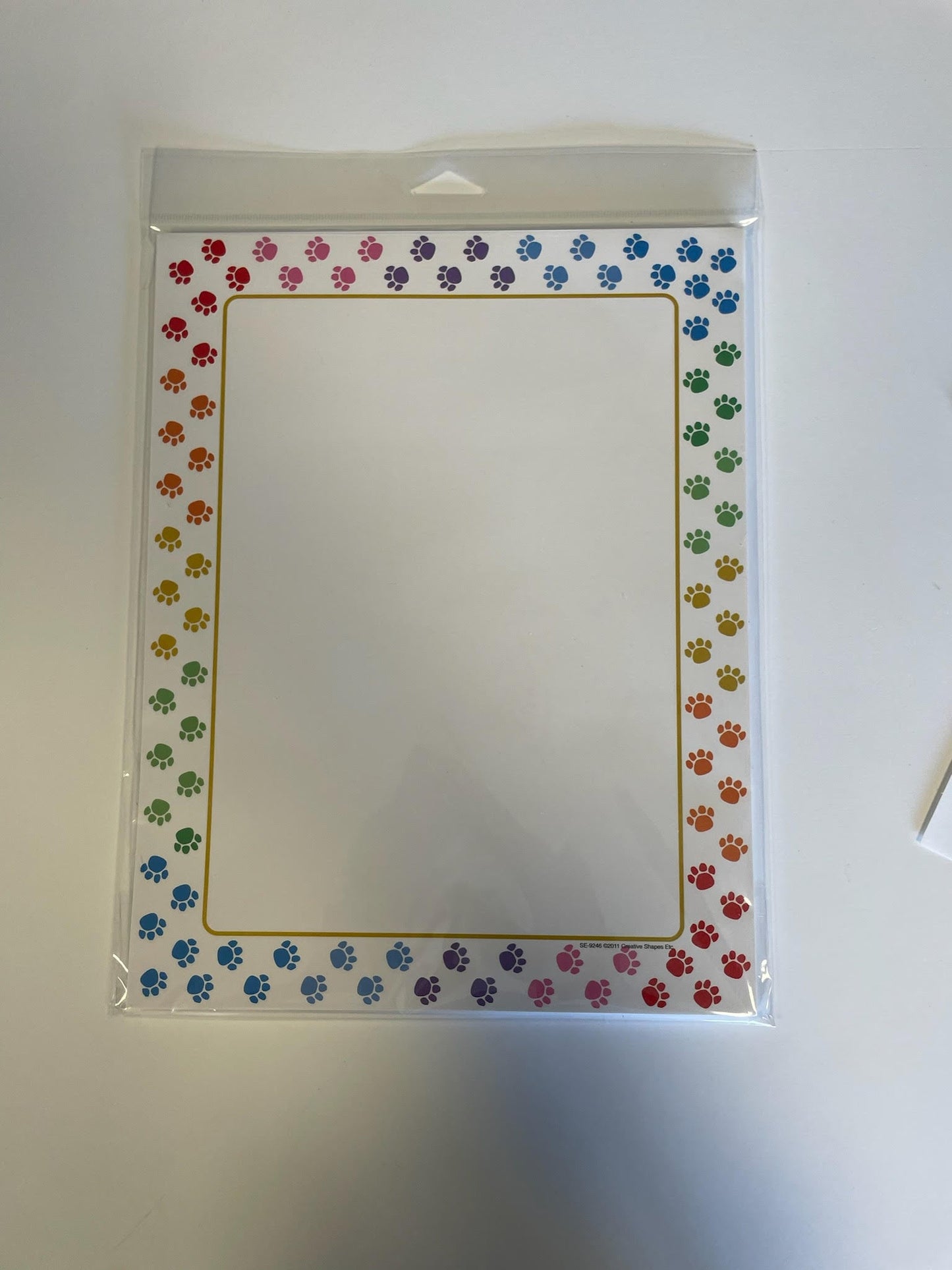 SHAPES ETC. Designer Paper - Paw Print (50 Sheet Package)