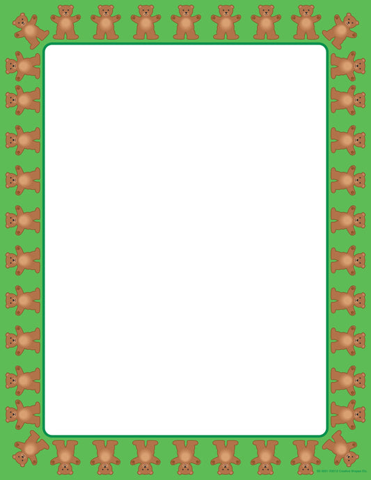 SHAPES ETC. Designer Paper - Teddy Bear (30 Sheet Package)