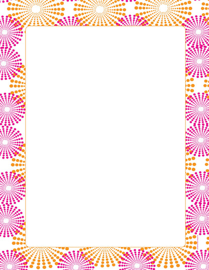 Designer Paper - Color Burst Pattern (50 Sheet Package)