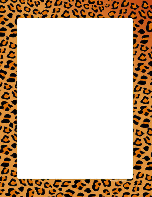 SHAPES ETC.  Designer Paper - Leopard (50 Sheet Package)