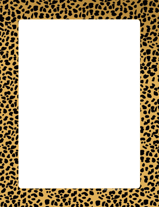 SHAPES ETC. Designer Paper - Cheetah (50 Sheet Package)