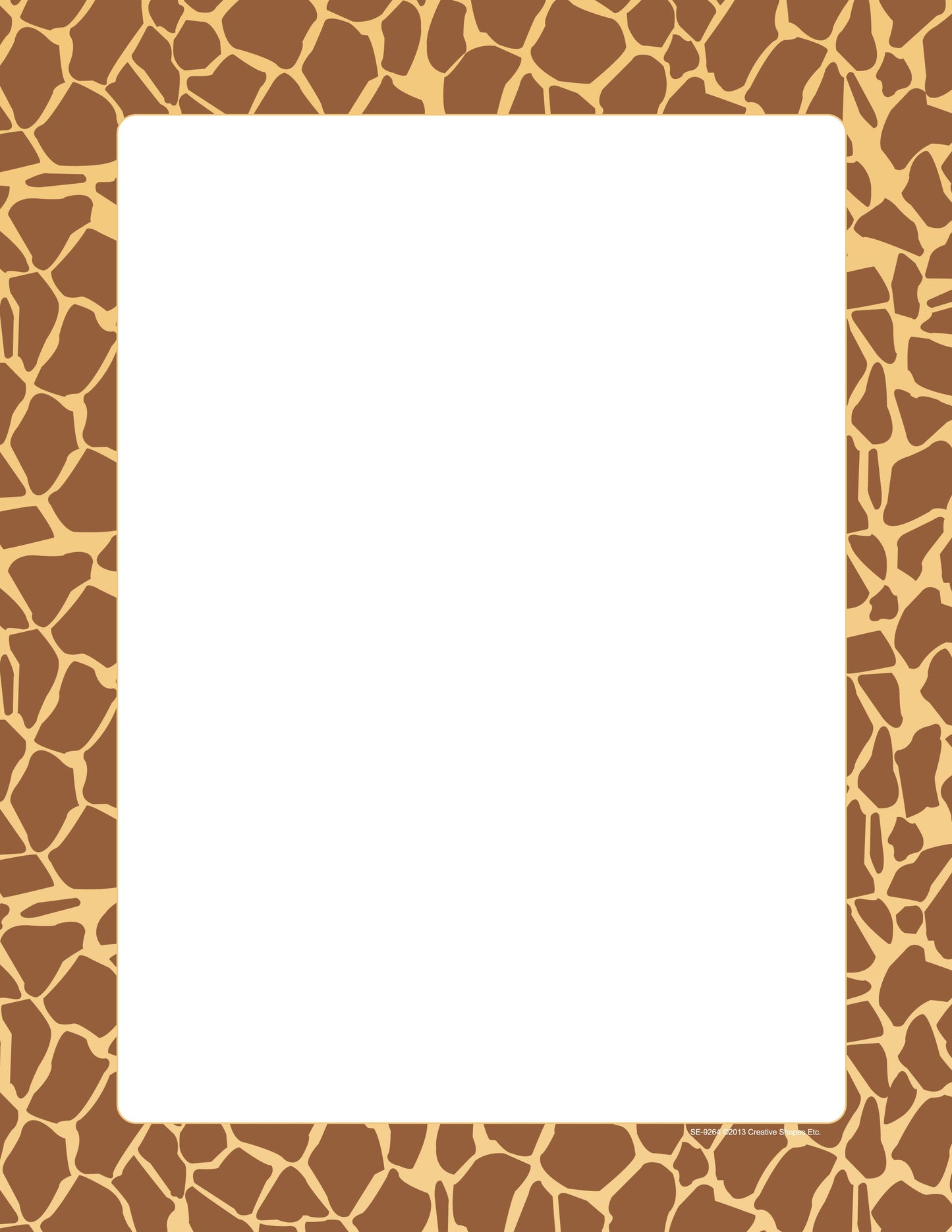 SHAPES ETC. Designer Paper - Giraffe (50 Sheet Package)