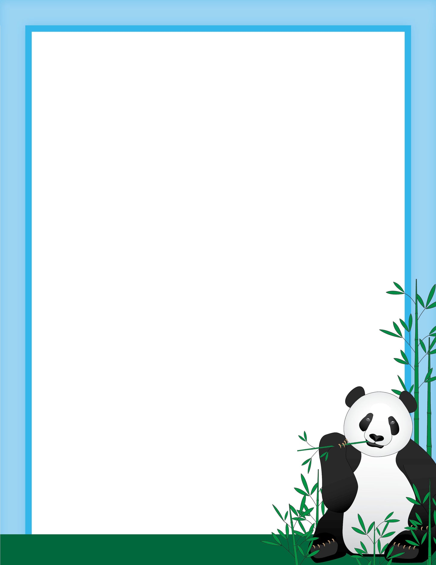 SHAPES ETC. Designer Paper - Panda (50 Sheet Package)
