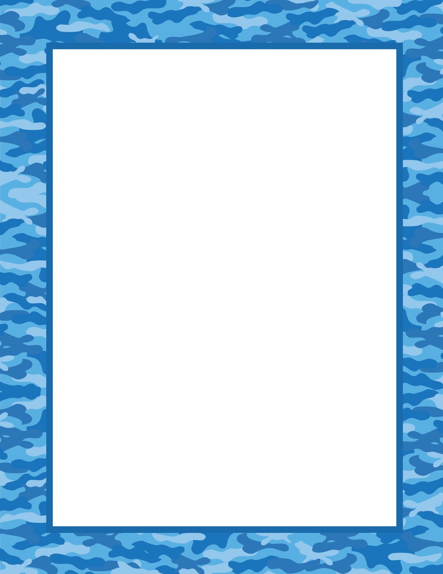 SHAPES ETC. Designer Paper - Water Camouflage (30 Sheet Package)
