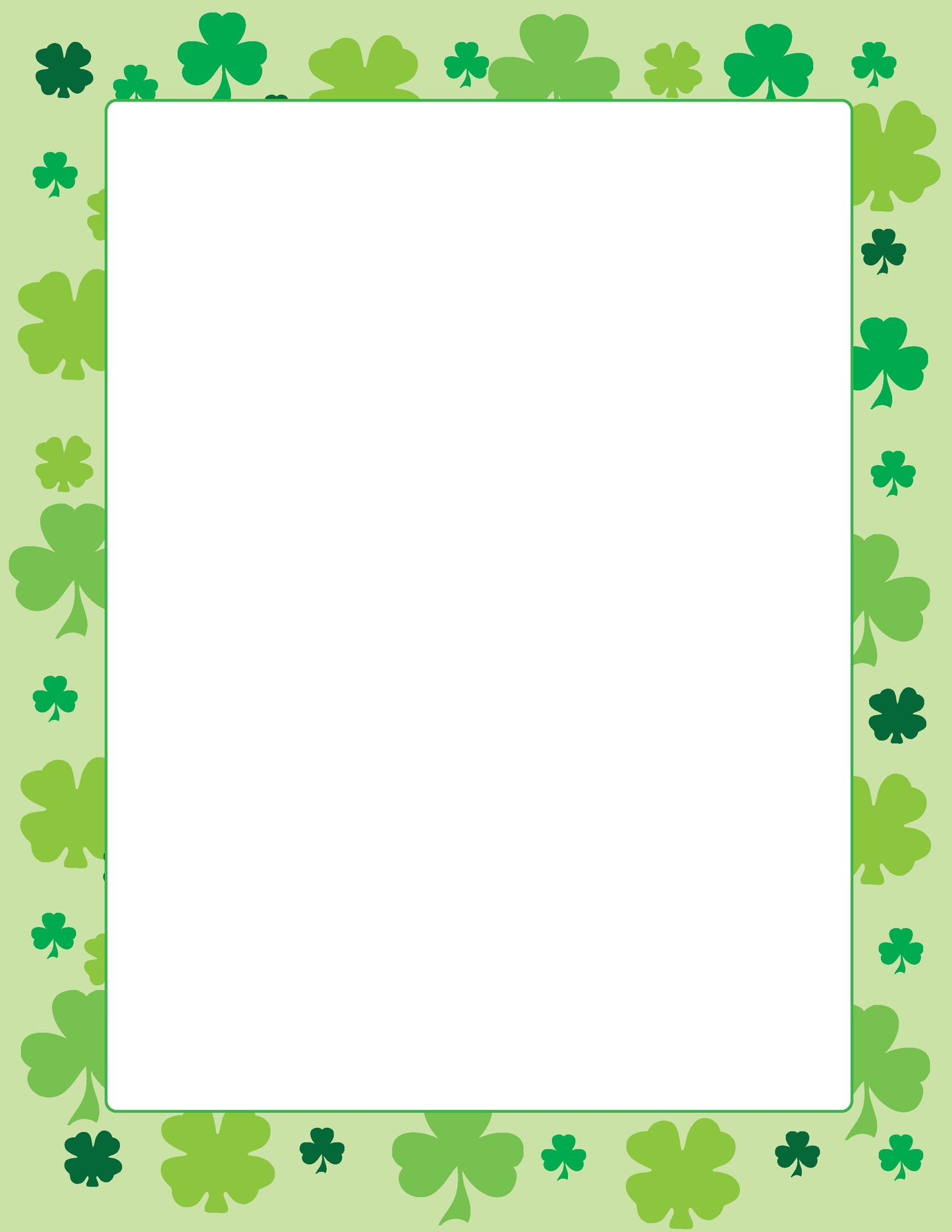 SHAPES ETC. Designer Paper - St. Patrick's Day (50 Sheet Package)