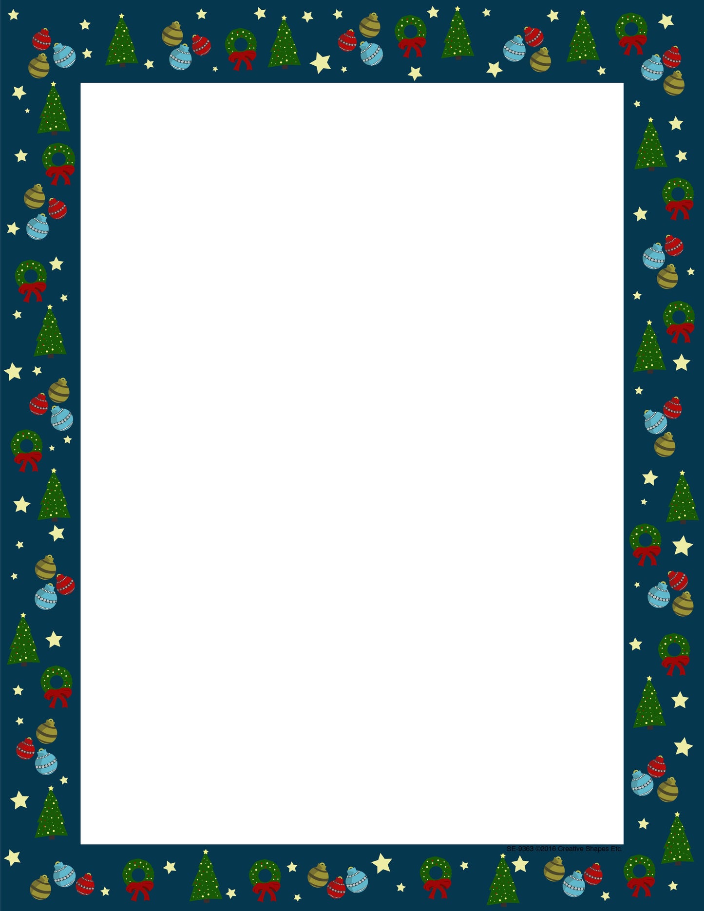 SHAPES ETC. Designer Paper - Christmas Wrap (50 Sheet Package)