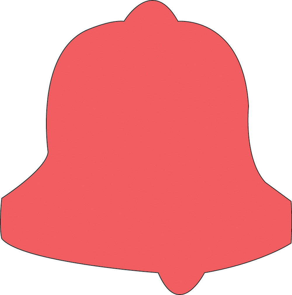 SHAPES ETC. Sticky Shape Notepad - Holiday Bell