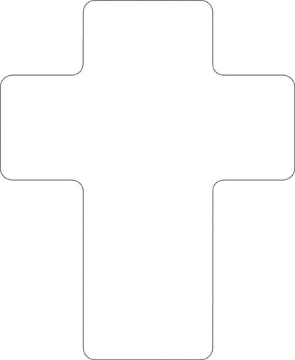 SHAPES ETC. Sticky Shape Notepad - Cross