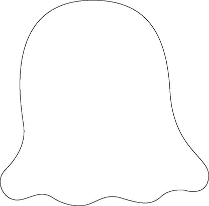 SHAPES ETC. Sticky Shape Notepad - Ghost