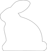SHAPES ETC. Sticky Shape Notepad - Rabbit