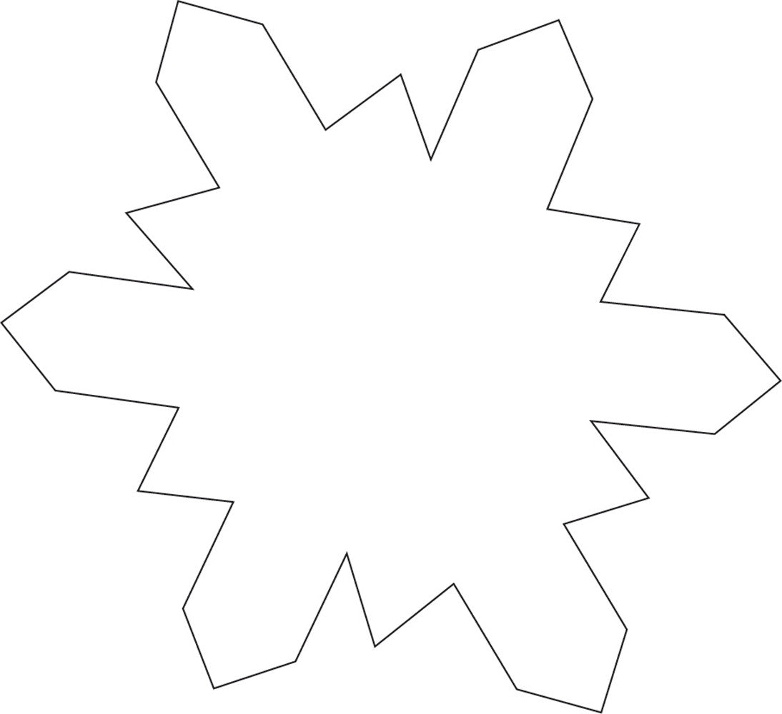 SHAPES ETC. Sticky Shape Notepad - Snowflake