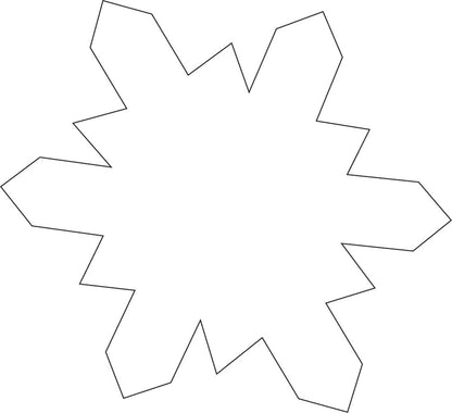 SHAPES ETC. Sticky Shape Notepad - Snowflake
