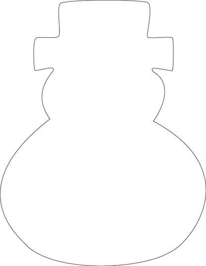 SHAPES ETC. Sticky Shape Notepad - Snowman