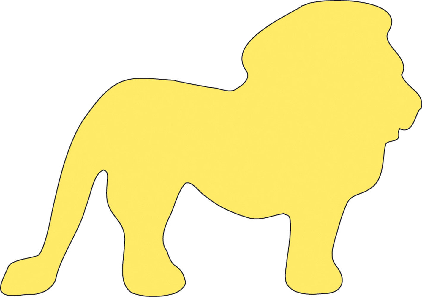 SHAPES ETC. Sticky Shape Notepad - Lion