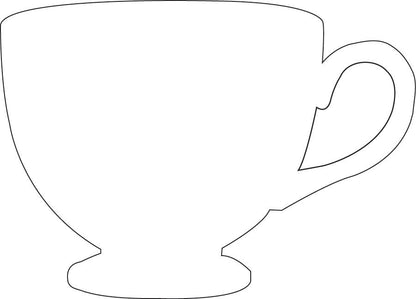 SHAPES ETC. Sticky Shape Notepad - Tea Cup