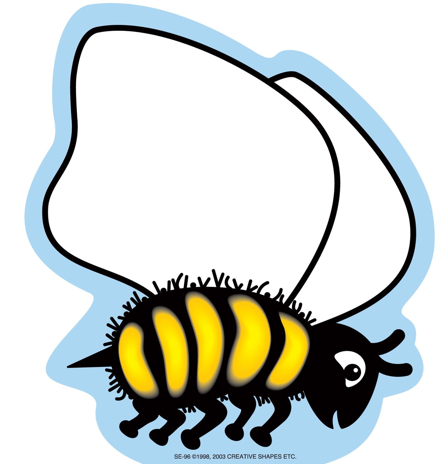 SHAPES ETC.  Large Notepad - Bee