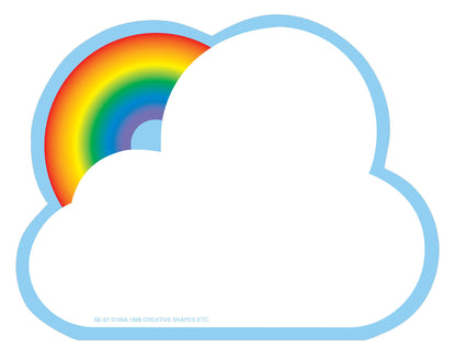 SHAPES ETC.  Large Notepad - Rainbow