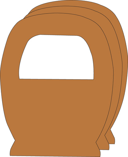 SHAPES ETC. Basket Single Color Super Cut-Outs- 8” x 10”