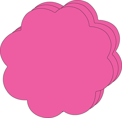 SHAPES ETC. Flower Single Color Super Cut-Outs- 8” x 10”