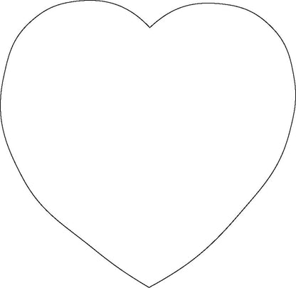 SHAPES ETC. Sticky Shape Notepad - White Heart
