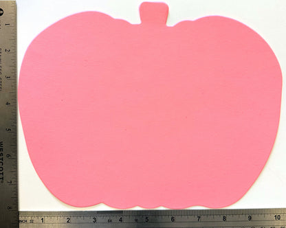 SHAPES ETC. Pretty in Pink-O-Ween Pumpkin Single Color Super Cut-Outs- 8” x 10”
