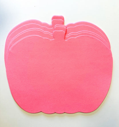 SHAPES ETC. Pretty in Pink-O-Ween Pumpkin Single Color Super Cut-Outs- 8” x 10”